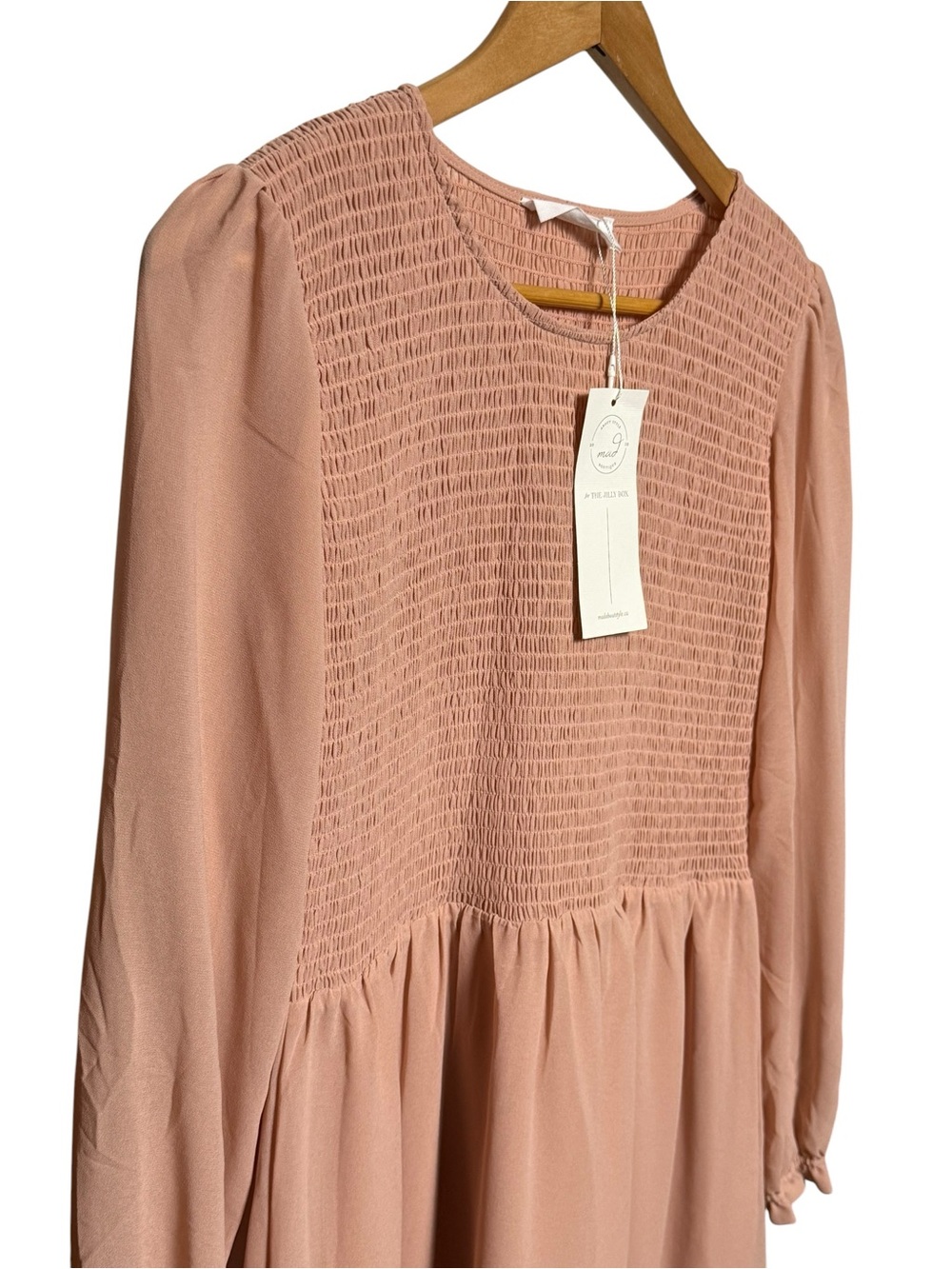 Jillian Harris Grace midi dress x Mad About Style Misty Rose MEDIUM NWT - Picture 7 of 14